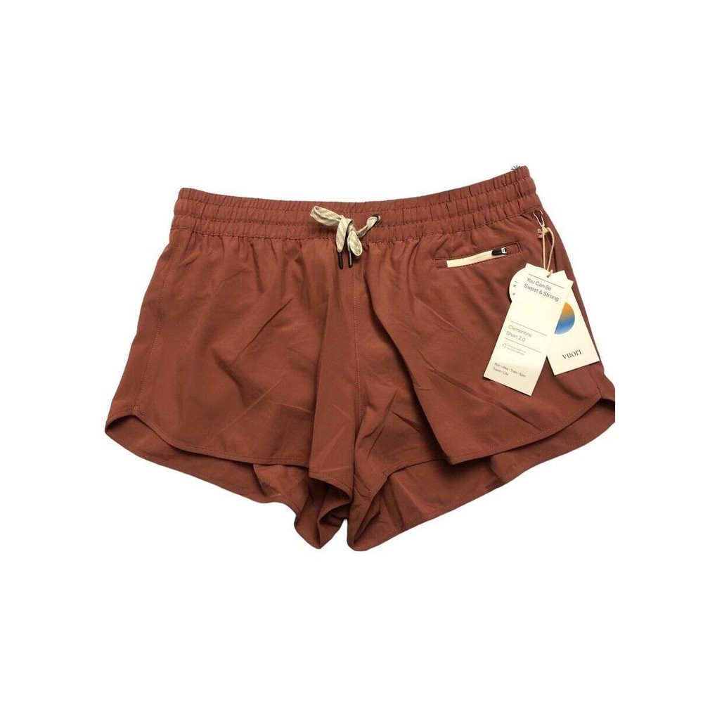 Vuori Women's Clementine 2.0 Shorts Rosewood Red Activewear New w/tag $58
